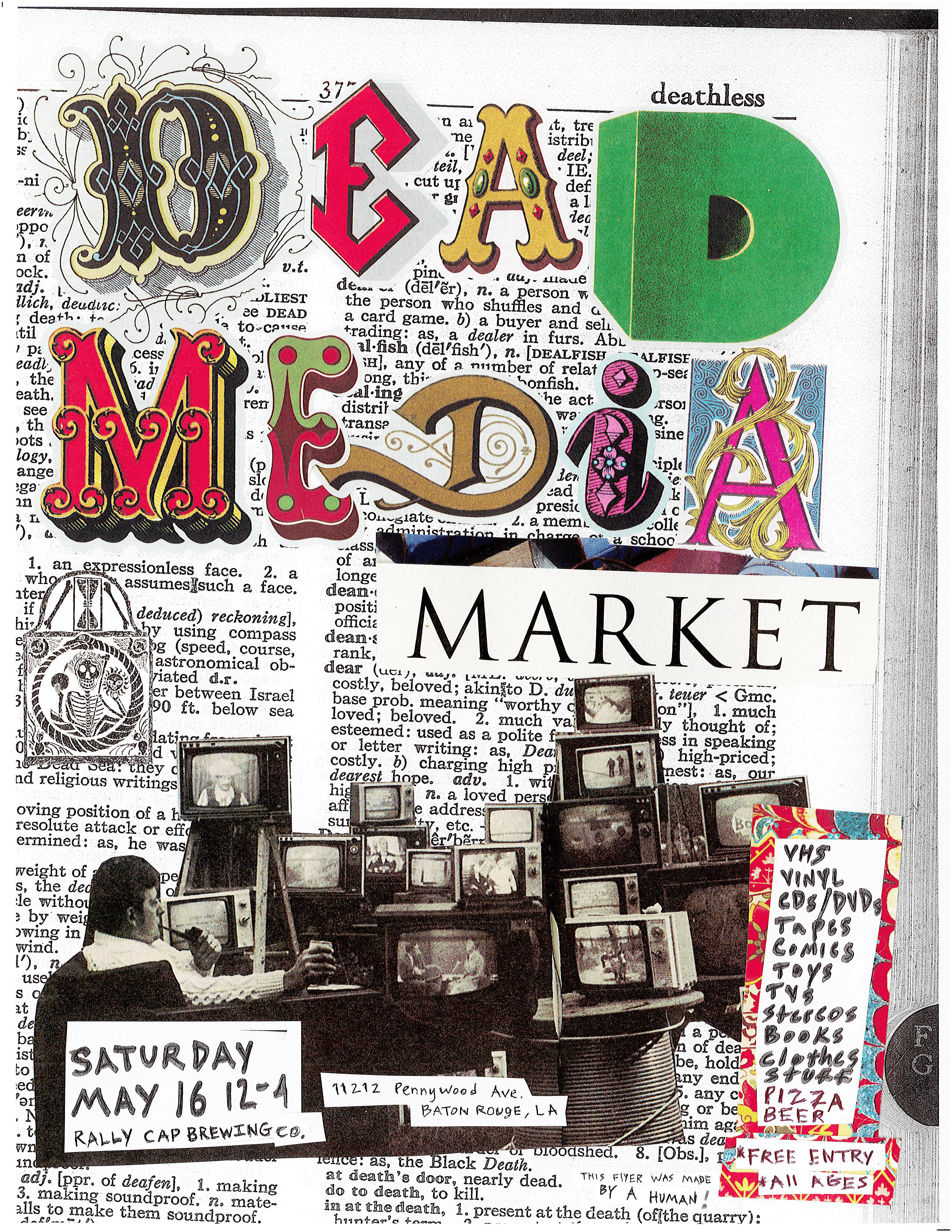 dead media market flyer for may 2026